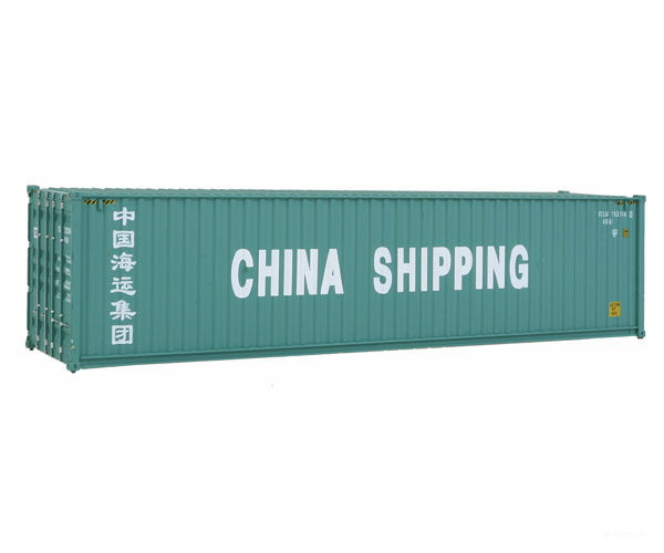 Walthers Scenemaster 8256 40 Hi Cube Corrugated Side Container - Assembled -- China Shipping Freight