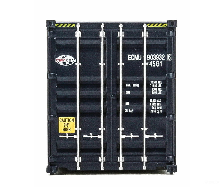 Walthers Scenemaster 8260 40’ Hi-Cube Corrugated-Side Container - Assembled -- Gma-Cgm (Globe