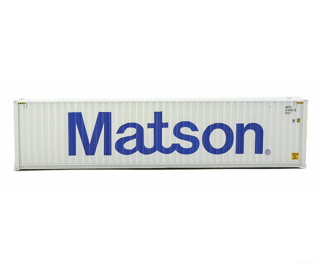 Walthers Scenemaster 8263 40’ Hi-Cube Corrugated-Side Container - Assembled -- Matson (Gray Blue)