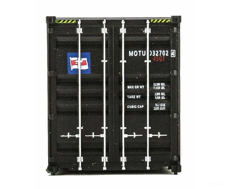 Walthers Scenemaster 8264 40’ Hi-Cube Corrugated-Side Container - Assembled -- Mitsui Osk Lines