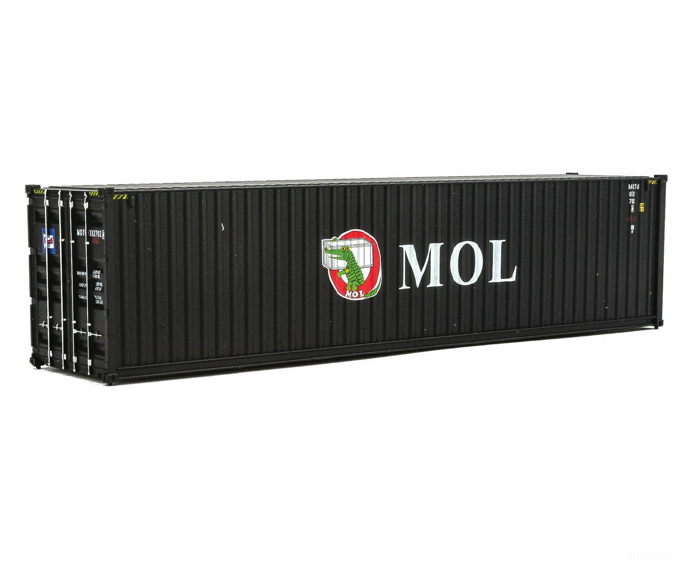 Walthers Scenemaster 8264 40’ Hi-Cube Corrugated-Side Container - Assembled -- Mitsui Osk Lines
