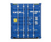 Walthers Scenemaster 8265 40’ Hi-Cube Corrugated-Side Container - Assembled -- Nyk Lines (Blue