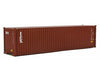 Walthers Scenemaster 8266 40’ Hi-Cube Corrugated-Side Container - Assembled -- Tex (Brown White)
