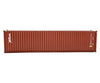 Walthers Scenemaster 8266 40’ Hi-Cube Corrugated-Side Container - Assembled -- Tex (Brown White)
