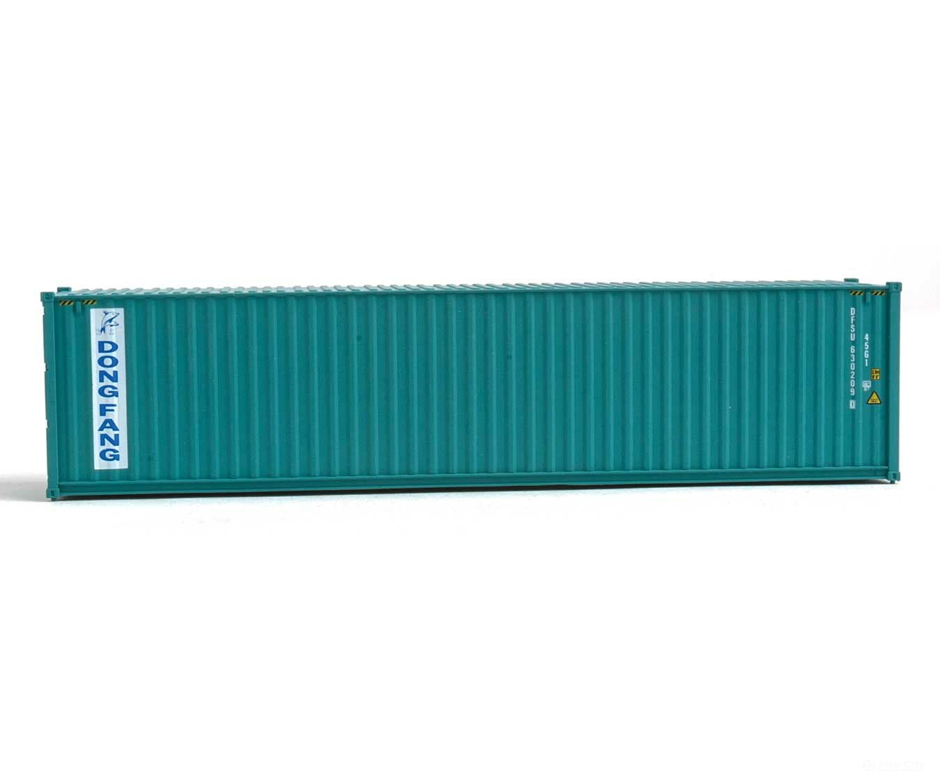 Walthers Scenemaster 8268 40’ Hi-Cube Corrugated-Side Container - Assembled -- Dong Fang (Green
