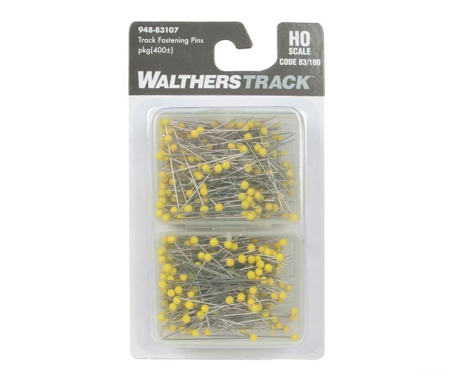 Walthers Scenemaster 83107 Code 83 / 100 Track Fastening Pins - About 400 Per Pack Accessories