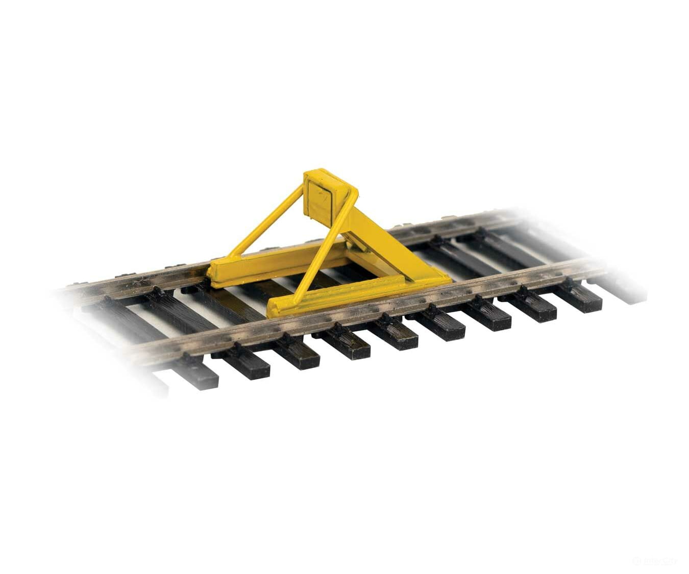 Walthers Scenemaster 83108 Assembled Track Bumper Pkg(4) -- Yellow Accessories