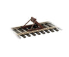 Walthers Scenemaster 83109 Assembled Track Bumper Pkg(4) -- Rust Brown Accessories
