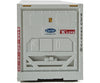 Walthers Scenemaster 8351 40 Hi Cube Smooth Side Reefer Container - Assembled -- K-Line (Grey Red