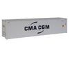 Walthers Scenemaster 8357 40 Hi Cube Smooth Side Reefer Container - Assembled -- Cma-Cgm Freight