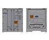 Walthers Scenemaster 8357 40 Hi Cube Smooth Side Reefer Container - Assembled -- Cma-Cgm Freight