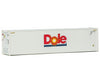 Walthers Scenemaster 8359 40’ Hi-Cube Smooth-Side Reefer Container - Assembled -- Dole (White Red