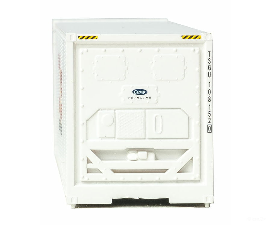 Walthers Scenemaster 8359 40’ Hi-Cube Smooth-Side Reefer Container - Assembled -- Dole (White Red
