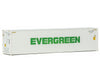 Walthers Scenemaster 8360 40 Hi-Cube Smooth-Side Reefer Container - Assembled -- Evergreen (White