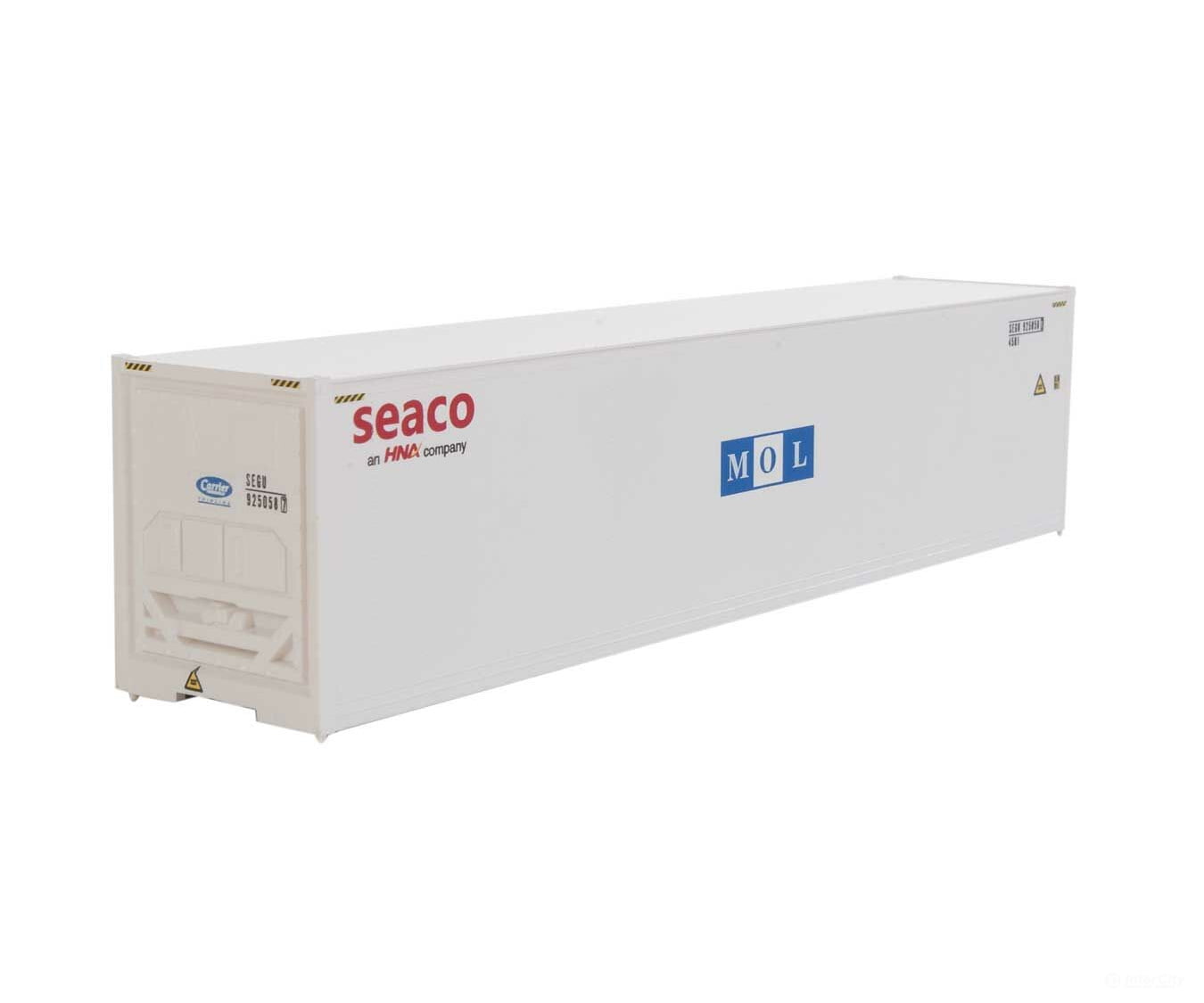Walthers Scenemaster 8365 40’ Hi-Cube Smooth-Side Reefer Container - Assembled -- Mitsui Overseas