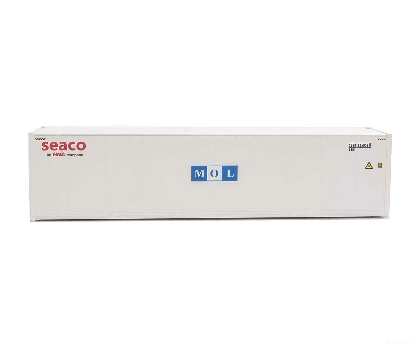 Walthers Scenemaster 8365 40’ Hi-Cube Smooth-Side Reefer Container - Assembled -- Mitsui Overseas