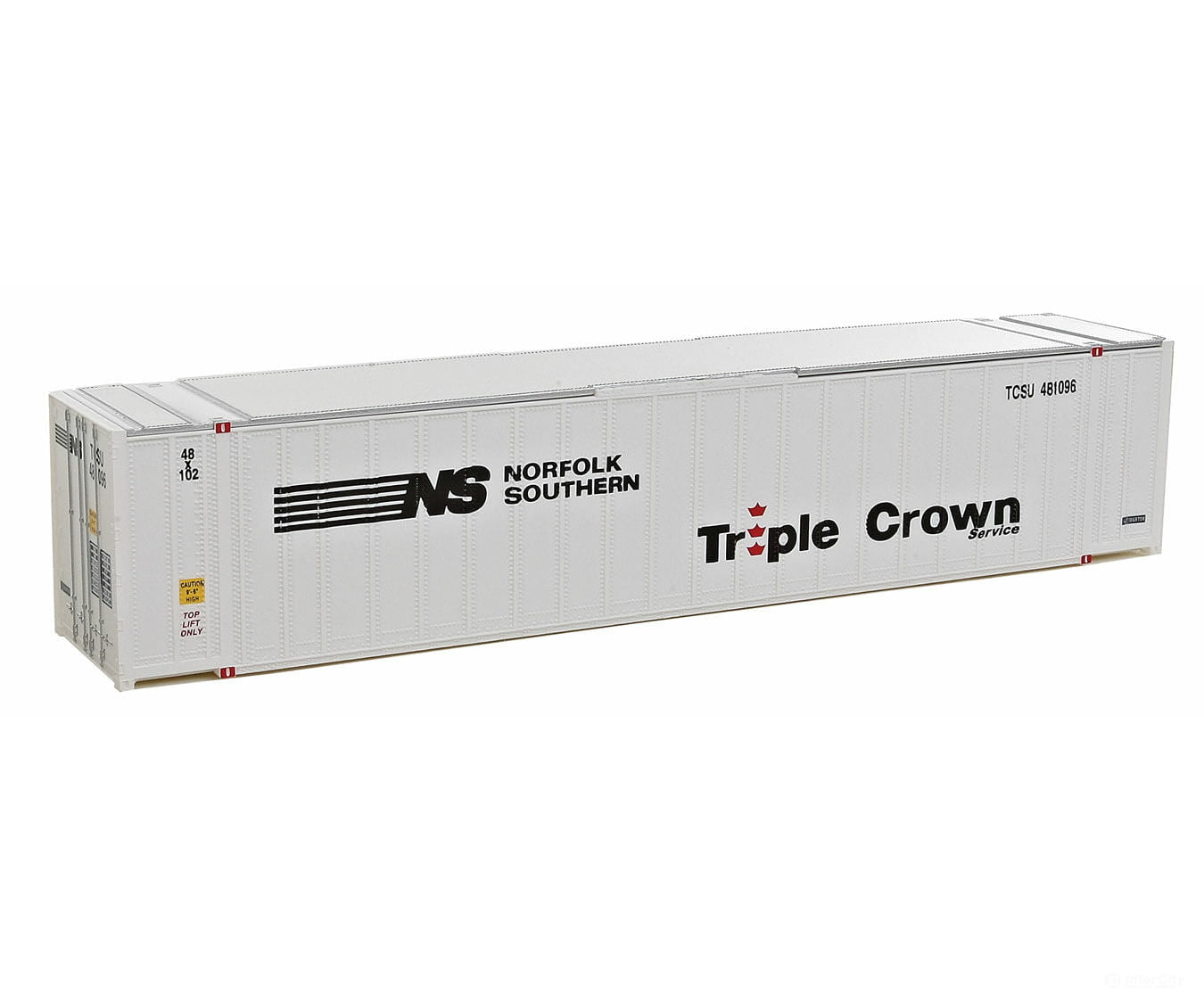 Walthers Scenemaster 8465 48’ Ribbed Side Container - Assembled -- Norfolk Southern/Triple Crown