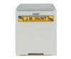 Walthers Scenemaster 8472 48’ Ribbed-Side Container - Assembled -- J.b. Hunt (White Yellow Black)