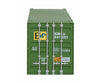 Walthers Scenemaster 8503 53’ Singamas Corrugated Side Container - Ready To Run -- Emp (Green
