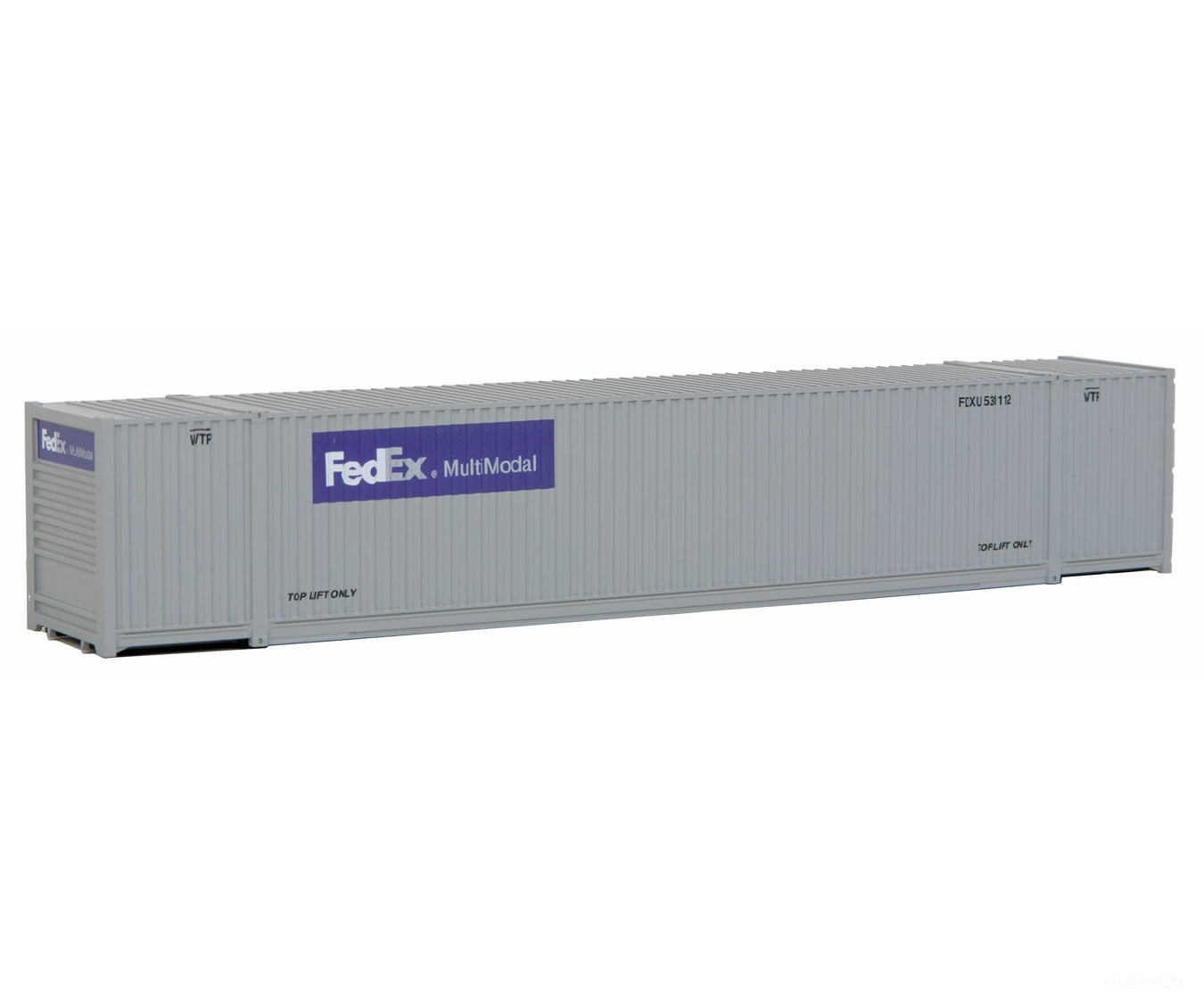 Walthers Scenemaster 8504 53’ Singamas Corrugated Side Container - Ready To Run -- Fedex