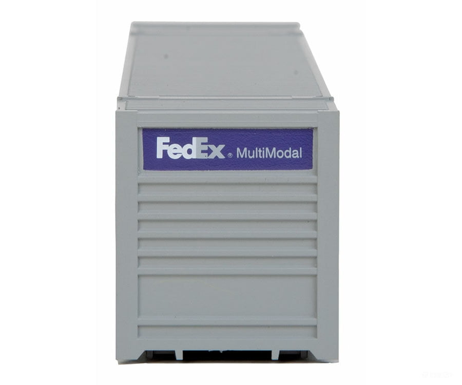 Walthers Scenemaster 8504 53’ Singamas Corrugated Side Container - Ready To Run -- Fedex