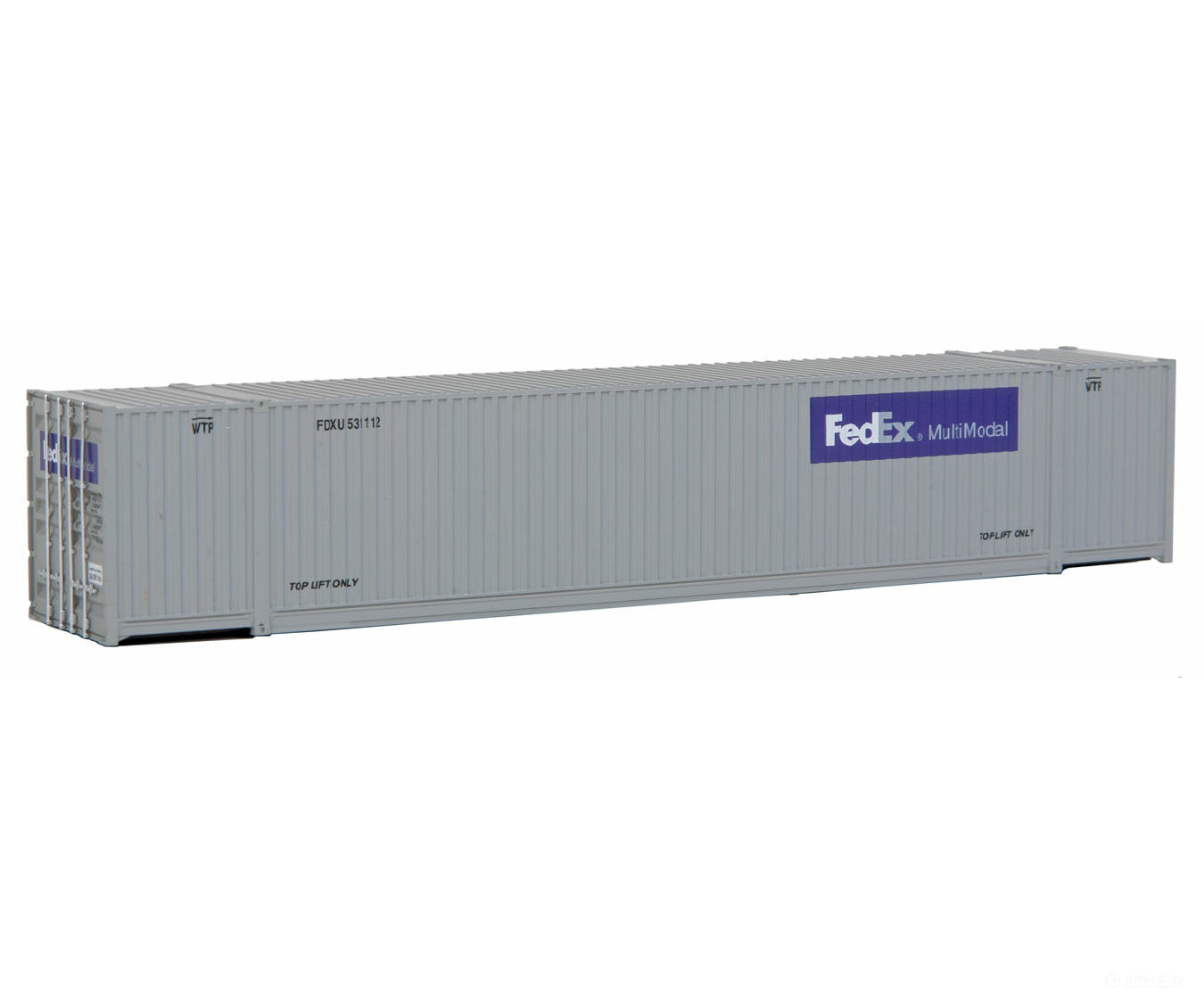 Walthers Scenemaster 8504 53’ Singamas Corrugated Side Container - Ready To Run -- Fedex