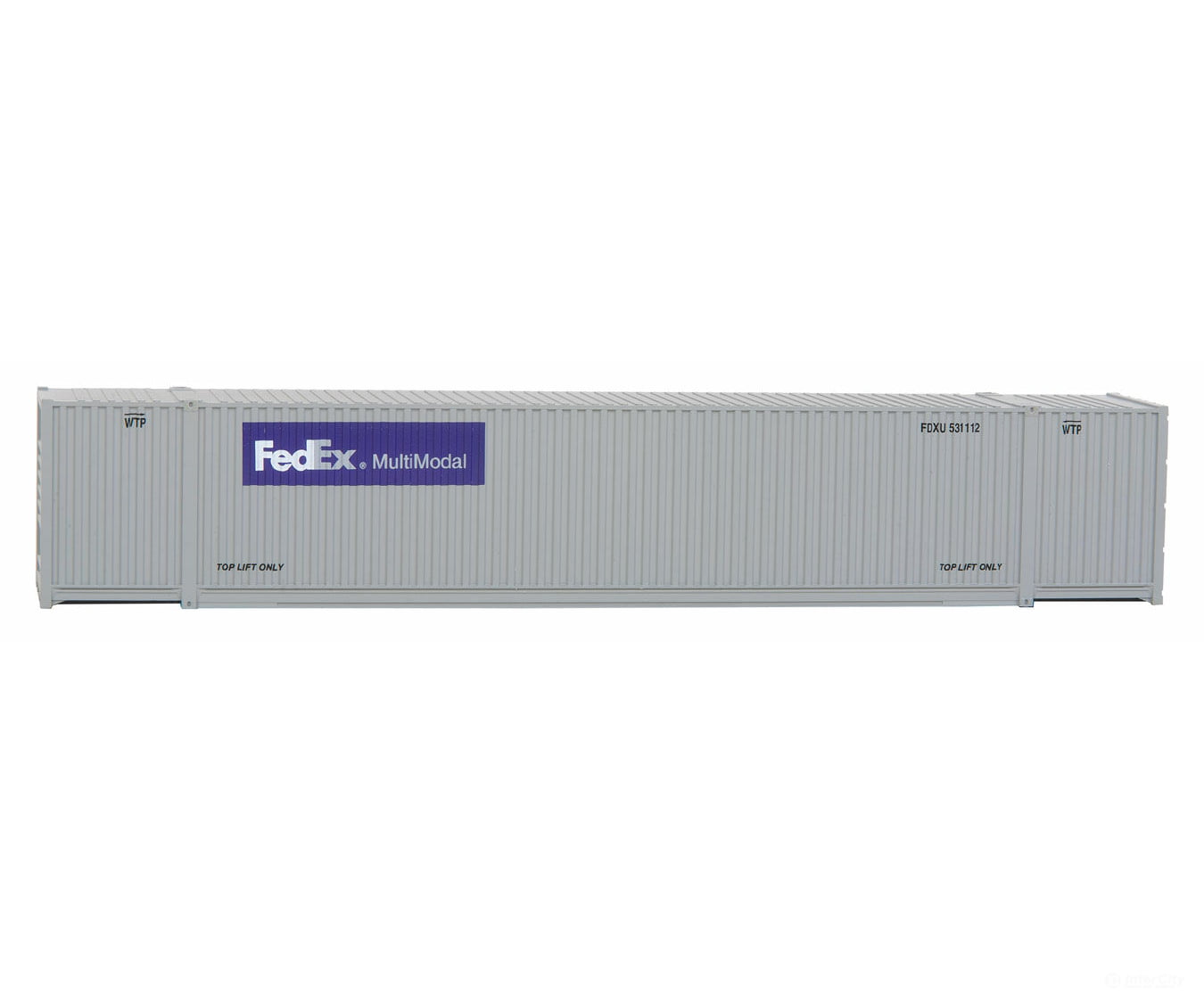 Walthers Scenemaster 8504 53’ Singamas Corrugated Side Container - Ready To Run -- Fedex