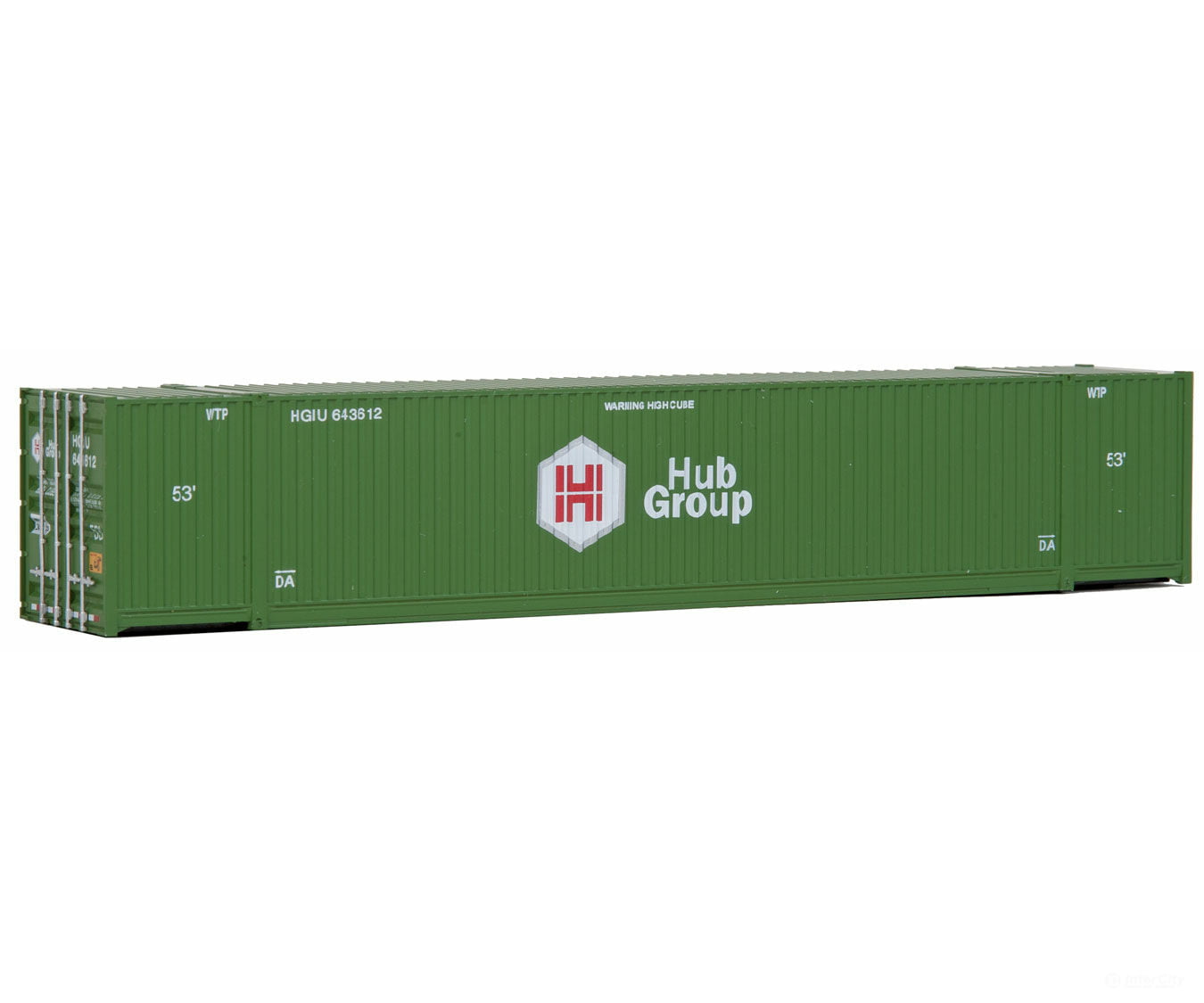 Walthers Scenemaster 8505 53’ Singamas Corrugated Side Container - Ready To Run -- Hub Group
