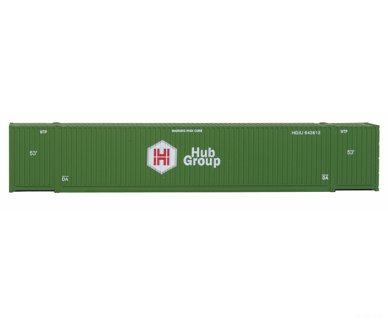 Walthers Scenemaster 8505 53’ Singamas Corrugated Side Container - Ready To Run -- Hub Group