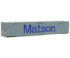Walthers Scenemaster 8516 53’ Singamas Corrugated-Side Container - Ready To Run -- Matson (Gray