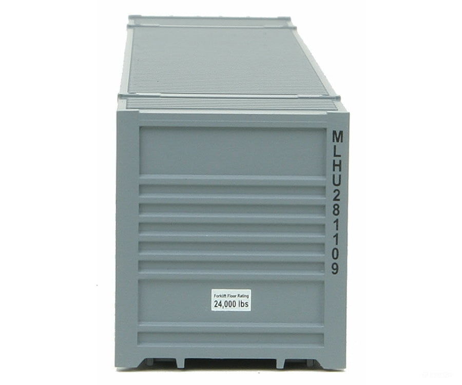 Walthers Scenemaster 8516 53’ Singamas Corrugated-Side Container - Ready To Run -- Matson (Gray