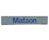 Walthers Scenemaster 8516 53’ Singamas Corrugated-Side Container - Ready To Run -- Matson (Gray