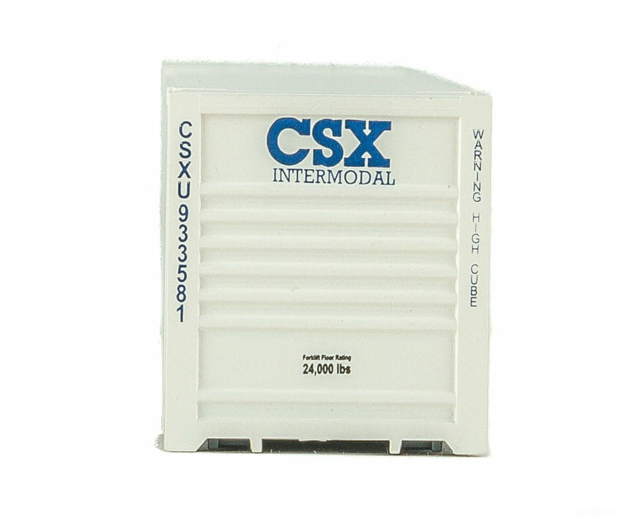 Walthers Scenemaster 8520 53’ Singamas Corrugated-Side Container - Assembled -- Csx