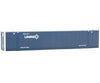 Walthers Scenemaster 8524 53’ Singamas Corrugated-Side Container - Assembled -- Umax (Blue White)