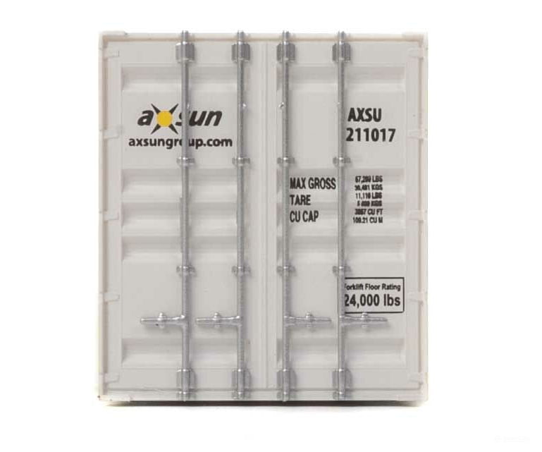 Walthers Scenemaster 8527 53’ Singamas Corrugated-Side Container - Assembled -- Axsun (Gray