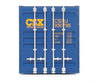 Walthers Scenemaster 8528 53’ Singamas Corrugated-Side Container - Assembled -- Csx Intermodal