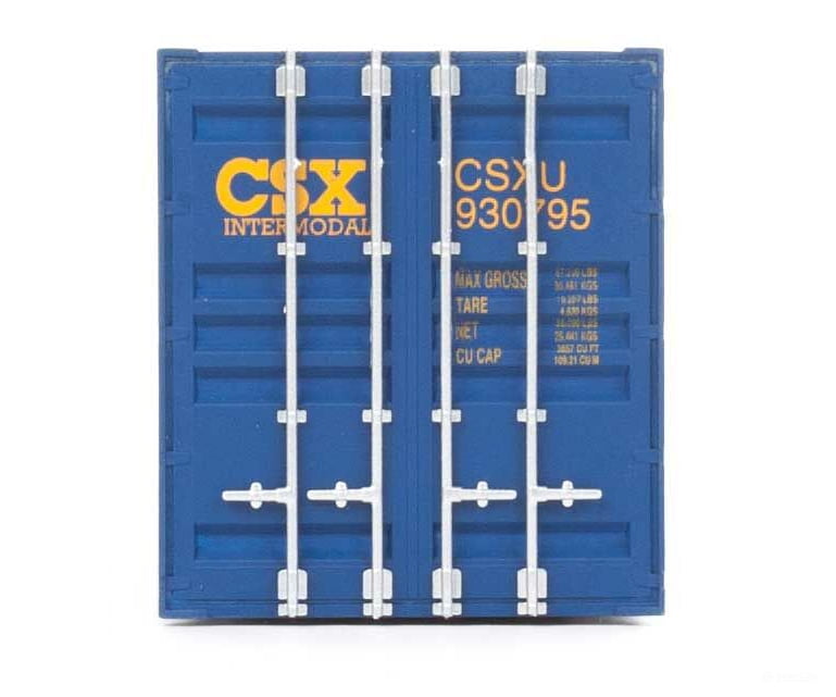 Walthers Scenemaster 8528 53’ Singamas Corrugated-Side Container - Assembled -- Csx Intermodal