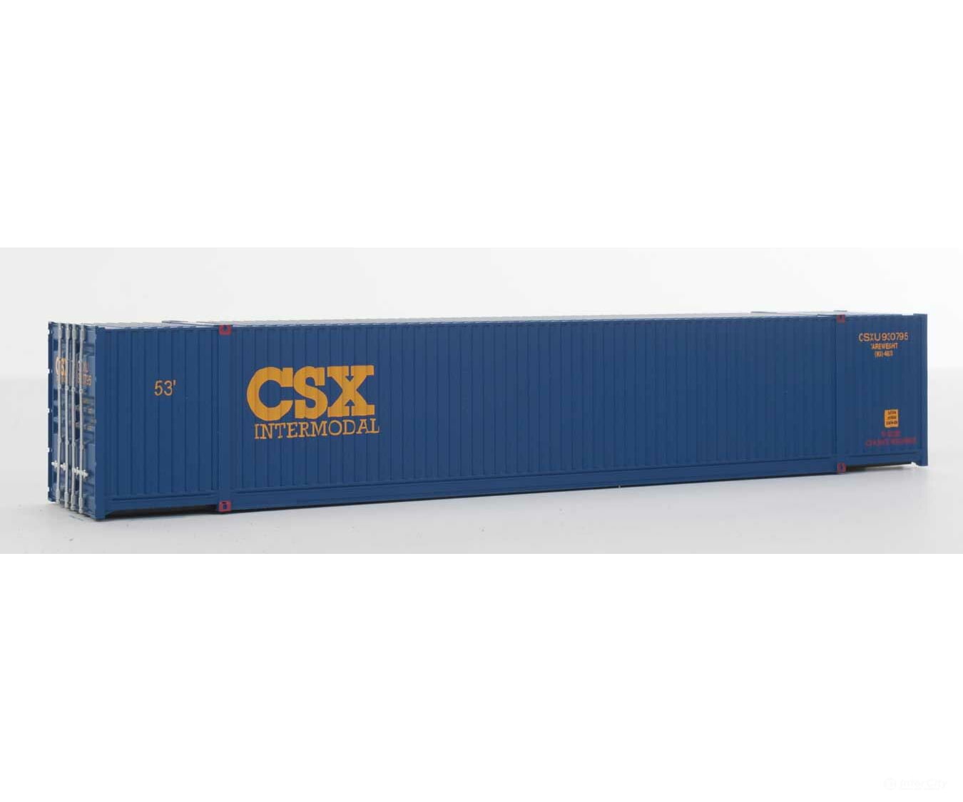 Walthers Scenemaster 8528 53’ Singamas Corrugated-Side Container - Assembled -- Csx Intermodal