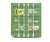 Walthers Scenemaster 8530 53’ Singamas Corrugated-Side Container - Assembled -- Emp (Green Blue