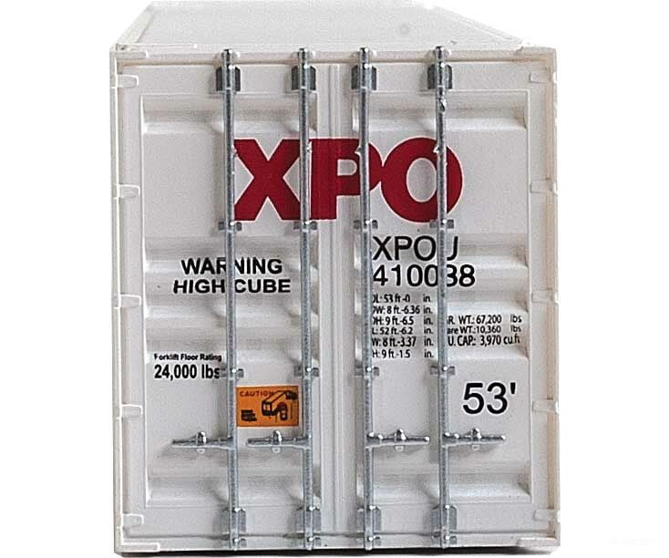Walthers Scenemaster 8531 53’ Singamas Corrugated-Side Container - Assembled -- Xpo Logistics
