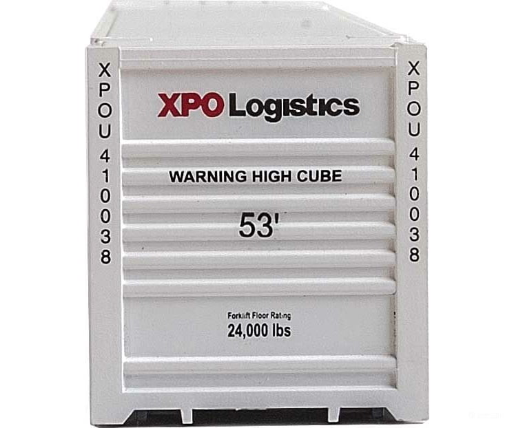 Walthers Scenemaster 8531 53’ Singamas Corrugated-Side Container - Assembled -- Xpo Logistics