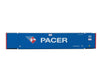 Walthers Scenemaster 8535 53’ Singamas Corrugated-Side Container - Assembled -- Pacer (Blue White