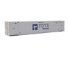 Walthers Scenemaster 8538 53’ Singamas Corrugated-Side Container - Assembled -- Tote (White Blue