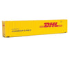 Walthers Scenemaster 8560 45’ Cimc Container - Assembled -- Dhl (Yellow Red) Freight Loads &