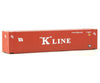 Walthers Scenemaster 8563 45’ Cimc Container - Assembled -- K-Line (Red White) Freight Loads &