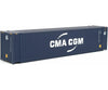 Walthers Scenemaster 8569 45’ Cimc Container - Assembled -- Cma-Cgm (Blue White) Freight Loads &