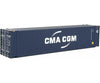Walthers Scenemaster 8569 45’ Cimc Container - Assembled -- Cma-Cgm (Blue White) Freight Loads &
