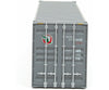 Walthers Scenemaster 8572 45’ Cimc Container - Assembled -- Mitsui Osk (Gray White Red Green