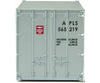 Walthers Scenemaster 8651 20 Smooth-Side Container - Ready To Run -- American President Lines (Gray
