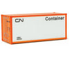 Walthers Scenemaster 8653 20 Smooth-Side Container - Ready To Run -- Canadian National (White Black;